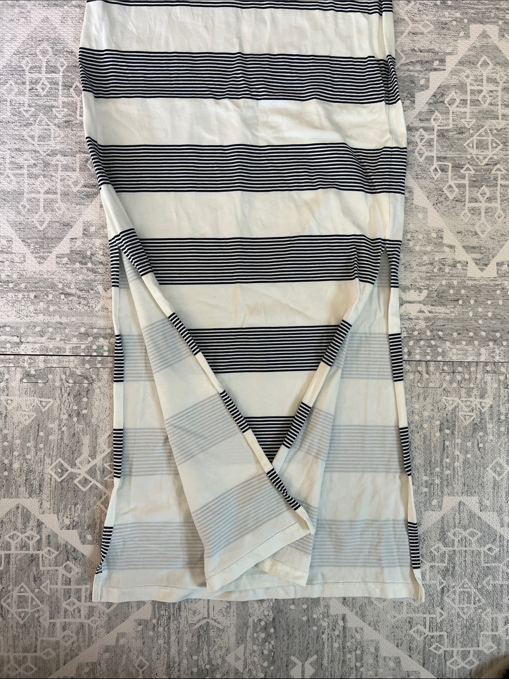 Roxy Off White & Navy Striped Tank Maxi Dress - Picture 5 of 10